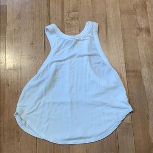 Razor back cropped tank